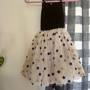 Black and White Star Tulle Dress